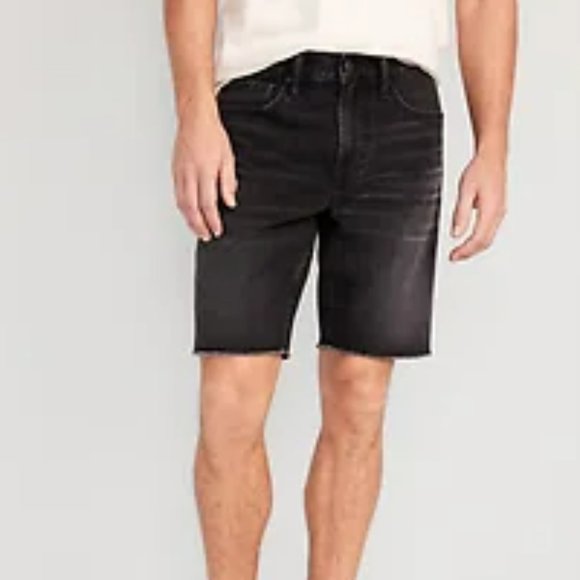 Slim Built-In Flex Black Cut-Off Jean Shorts - Picture 1 of 4